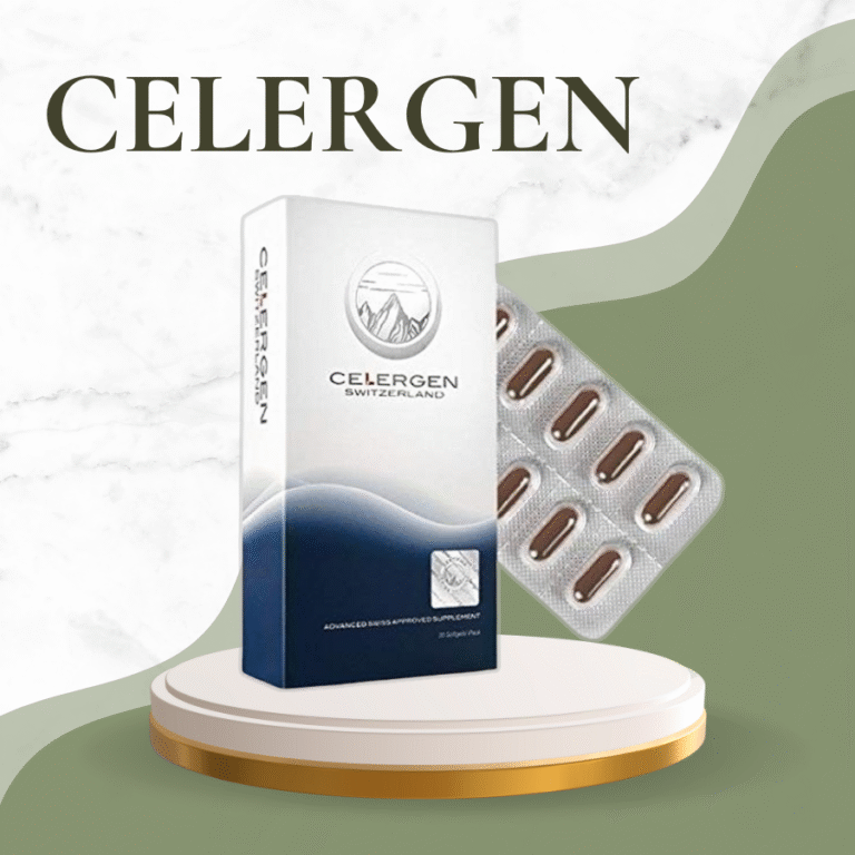 Celergen product presentation photo.